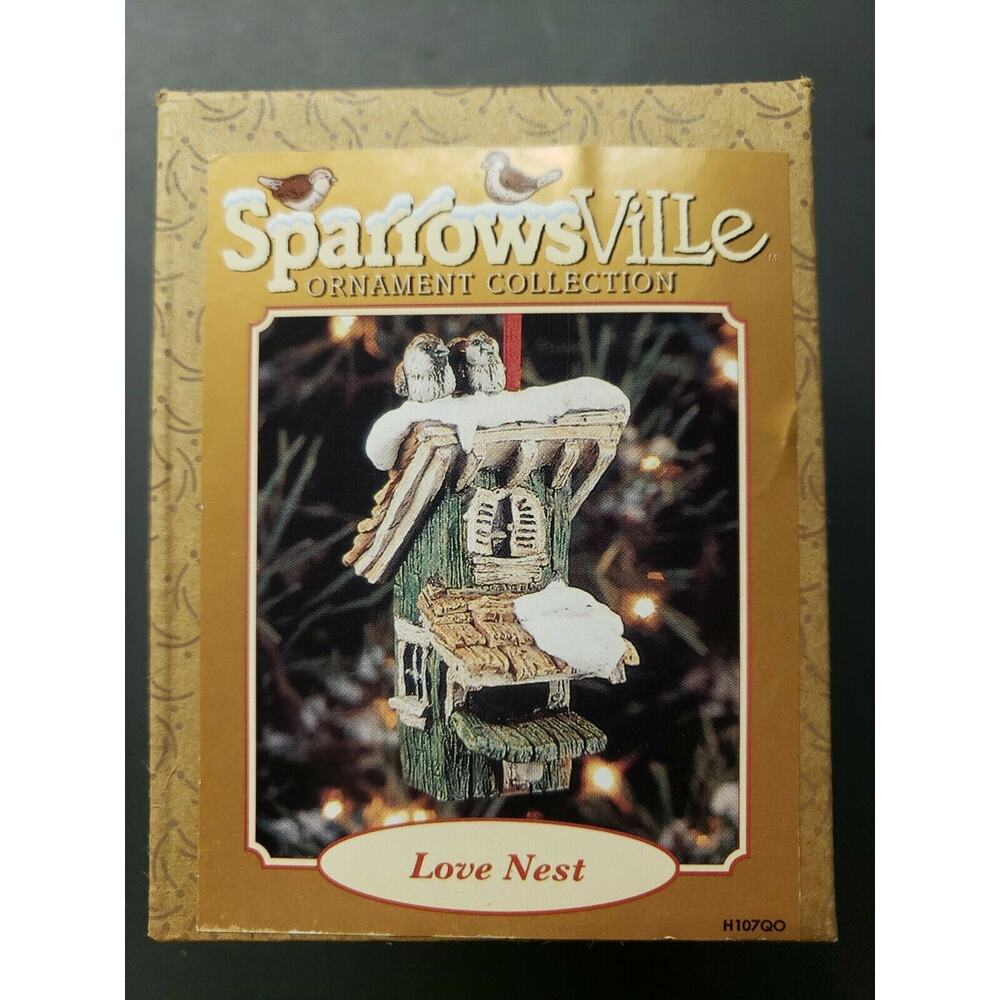 Lowell Davis Sparrowsville Christmas Ornament Ertl New in Box Love Nest U10